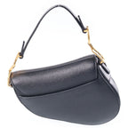 Dior Saddle Bag Mini Black Leather Gold — view 2