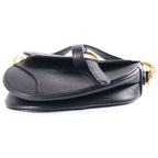 Dior Saddle Bag Mini Black Leather Gold — view 4