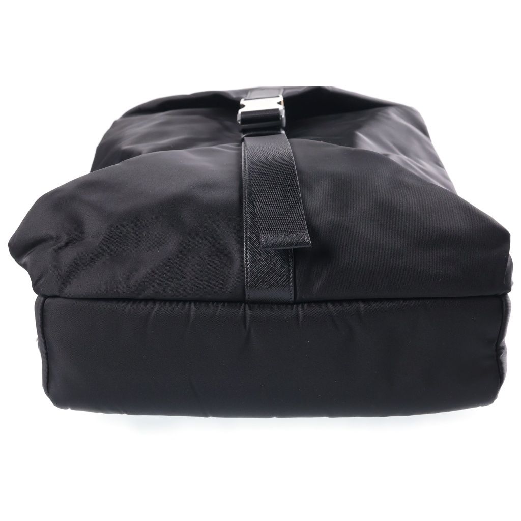 Prada Re-Nylon Backpack Black Silver — view 4