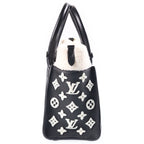 Louis Vuitton Monogram on My Side PM 2-Way Shoulder Bag Black White Leather — view 3