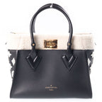 Louis Vuitton Monogram on My Side PM 2-Way Shoulder Bag Black White Leather