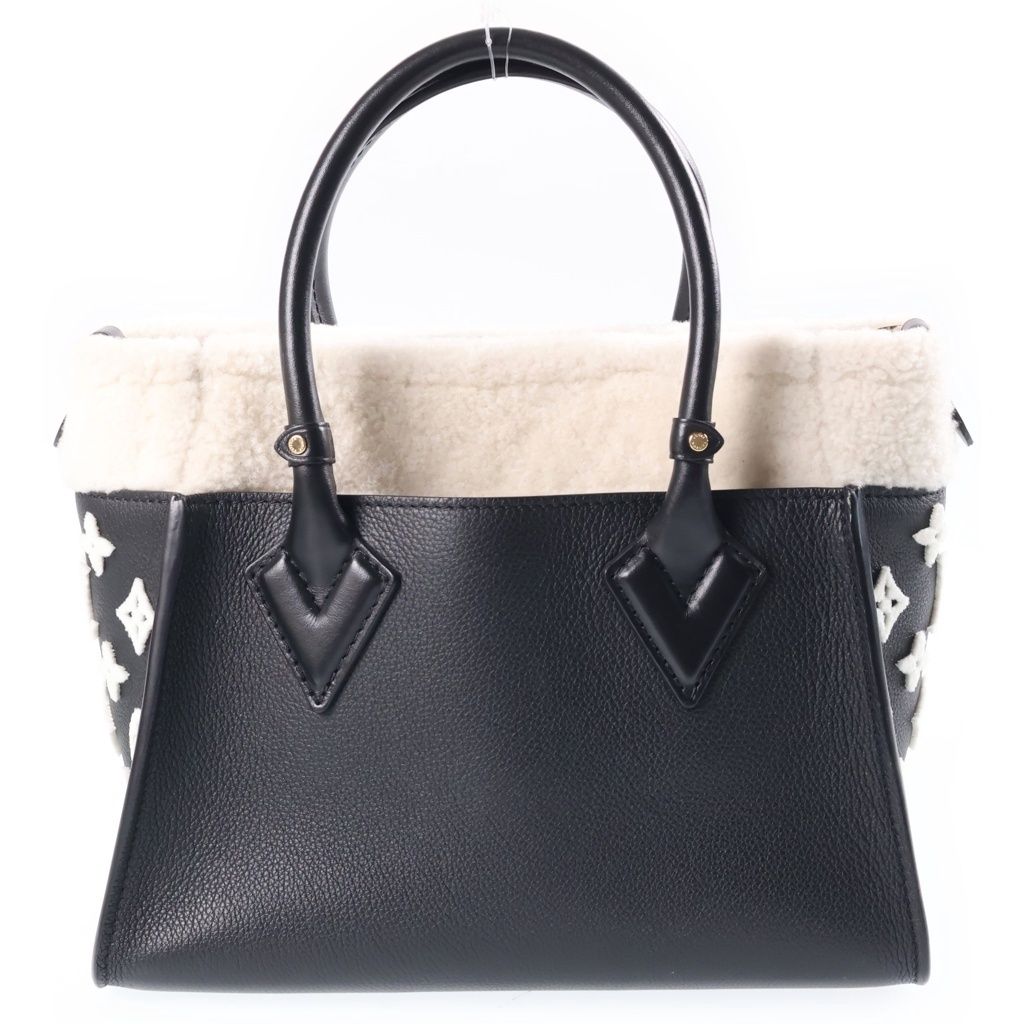 Louis Vuitton Monogram on My Side PM 2-Way Shoulder Bag Black White Leather — view 2