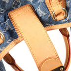 Louis Vuitton Monogram Denim Pleaty Mini Bag Indigo Blue Leather Gold — view 7