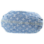 Louis Vuitton Monogram Denim Pleaty Mini Bag Indigo Blue Leather Gold — view 4