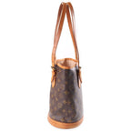 Louis Vuitton Monogram Baguette PM Tote Bag Brown Leather Gold — view 3