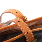 Louis Vuitton Monogram Baguette PM Tote Bag Brown Leather Gold — view 8