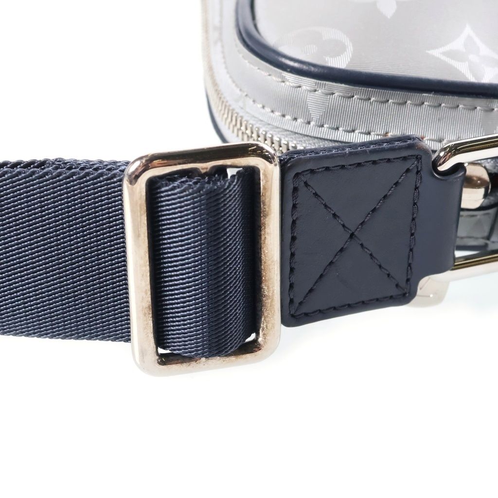 Louis Vuitton Monogram Satellite Alpha Messenger Shoulder Bag Silver Navy — view 7