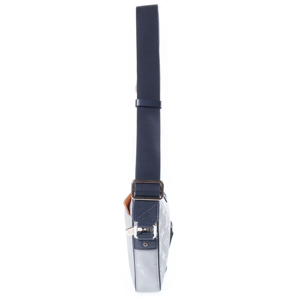 Louis Vuitton Monogram Satellite Alpha Messenger Shoulder Bag Silver Navy — view 3