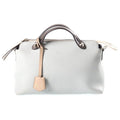 Fendi by the Way Medium Bicolor 2-Way Shoulder Bag Light Blue Brown Leather