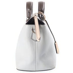 Fendi by the Way Medium Bicolor 2-Way Shoulder Bag Light Blue Brown Leather — view 3