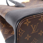 Louis Vuitton Monogram Flandrin 2-Way Shoulder Bag Tote Brown Black Noir Leather — view 5