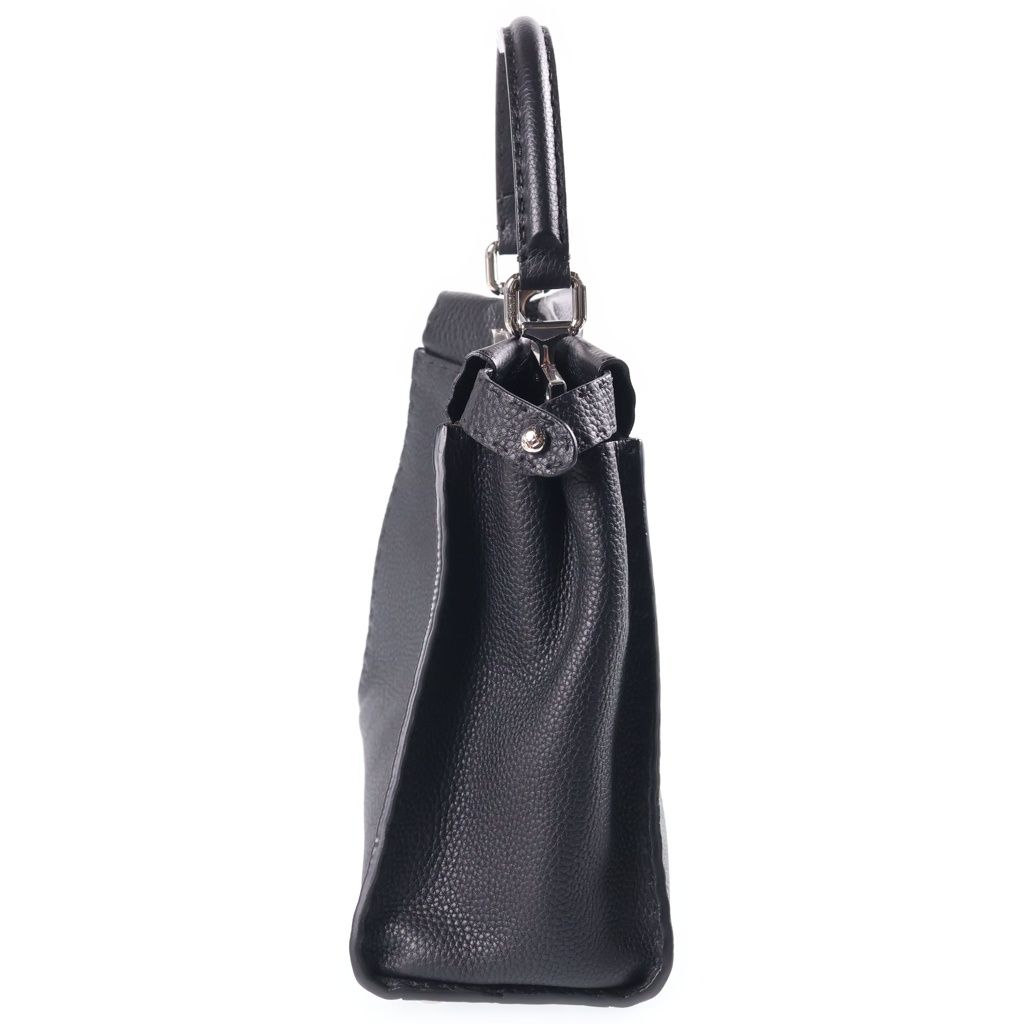 Fendi Peekaboo Selleria Medium 2-Way Shoulder Bag Black Leather — view 3