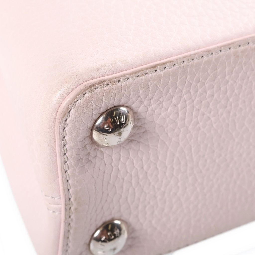 Louis Vuitton Capucines BB Nacre 2-Way Shoulder Bag Light Pink Taurillon — view 5