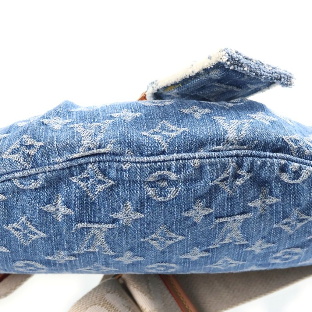 Louis Vuitton Monogram Denim LV Remix High Rise Shoulder Bag Indigo — view 4