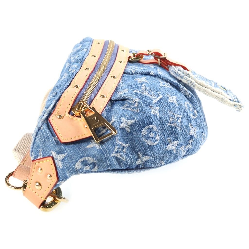 Louis Vuitton Monogram Denim LV Remix High Rise Shoulder Bag Indigo — view 3
