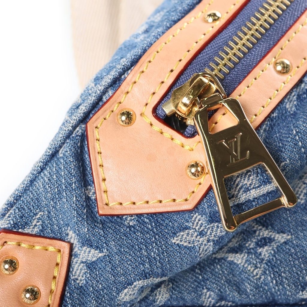 Louis Vuitton Monogram Denim LV Remix High Rise Shoulder Bag Indigo — view 6