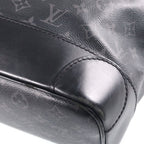 Louis Vuitton Monogram Eclipse Steamer Backpack Black Leather Silver — view 6