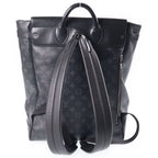 Louis Vuitton Monogram Eclipse Steamer Backpack Black Leather Silver — view 2