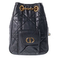 Dior Caro Backpack Medium Black Lambskin
