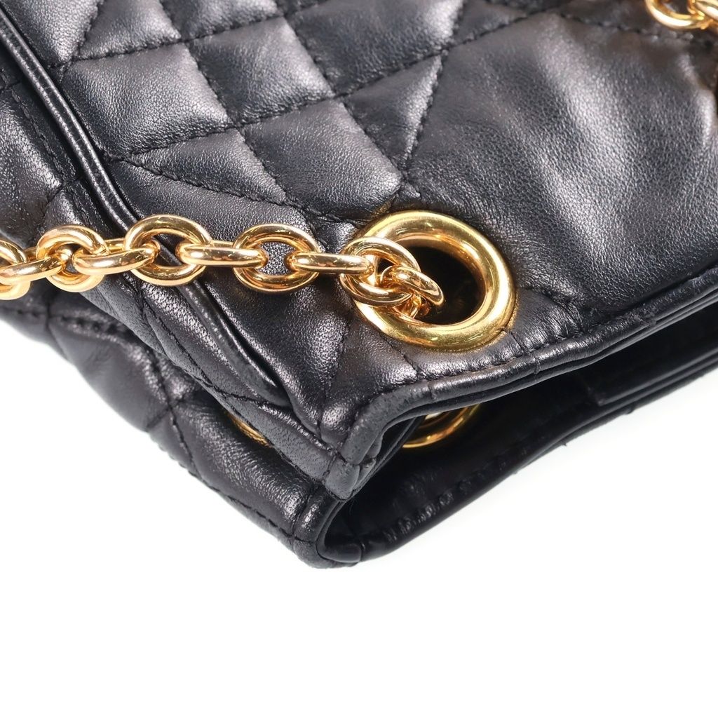Dior Caro Backpack Medium Black Lambskin — view 8
