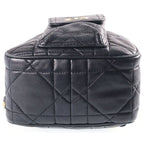 Dior Caro Backpack Medium Black Lambskin — view 4