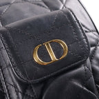 Dior Caro Backpack Medium Black Lambskin — view 6