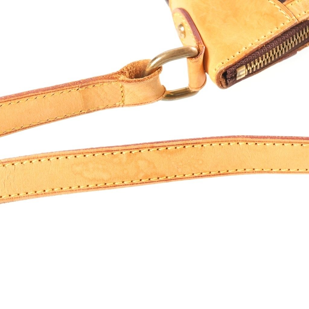 Louis Vuitton Monogram Odeon PM Shoulder Bag Brown Leather Gold — view 6