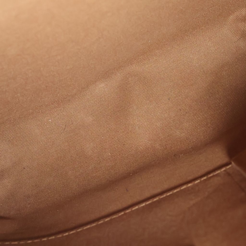 Louis Vuitton Monogram Odeon PM Shoulder Bag Brown Leather Gold — view 8