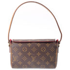 Louis Vuitton Monogram Recital Mini Shoulder Bag Brown Leather Gold