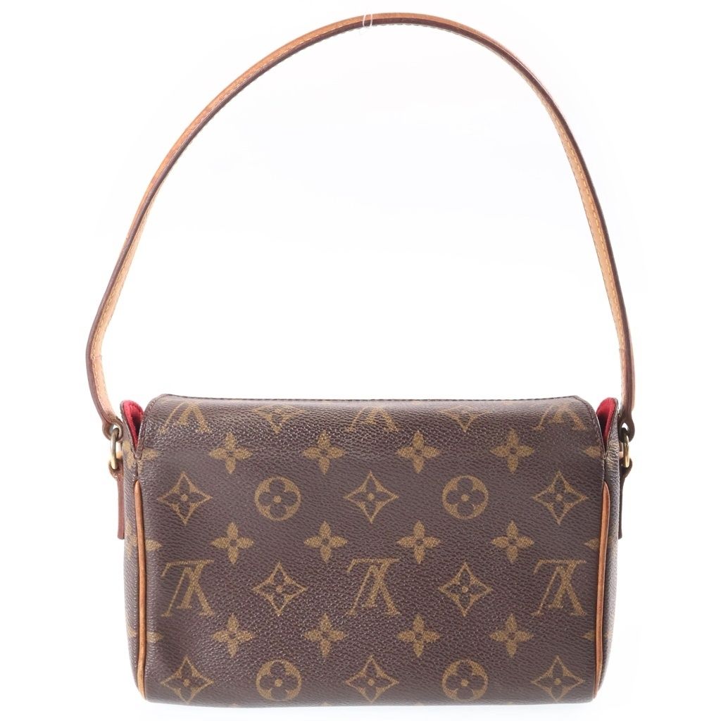 Louis Vuitton Monogram Recital Mini Shoulder Bag Brown Leather Gold — view 2