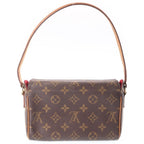 Louis Vuitton Monogram Recital Mini Shoulder Bag Brown Leather Gold — view 2