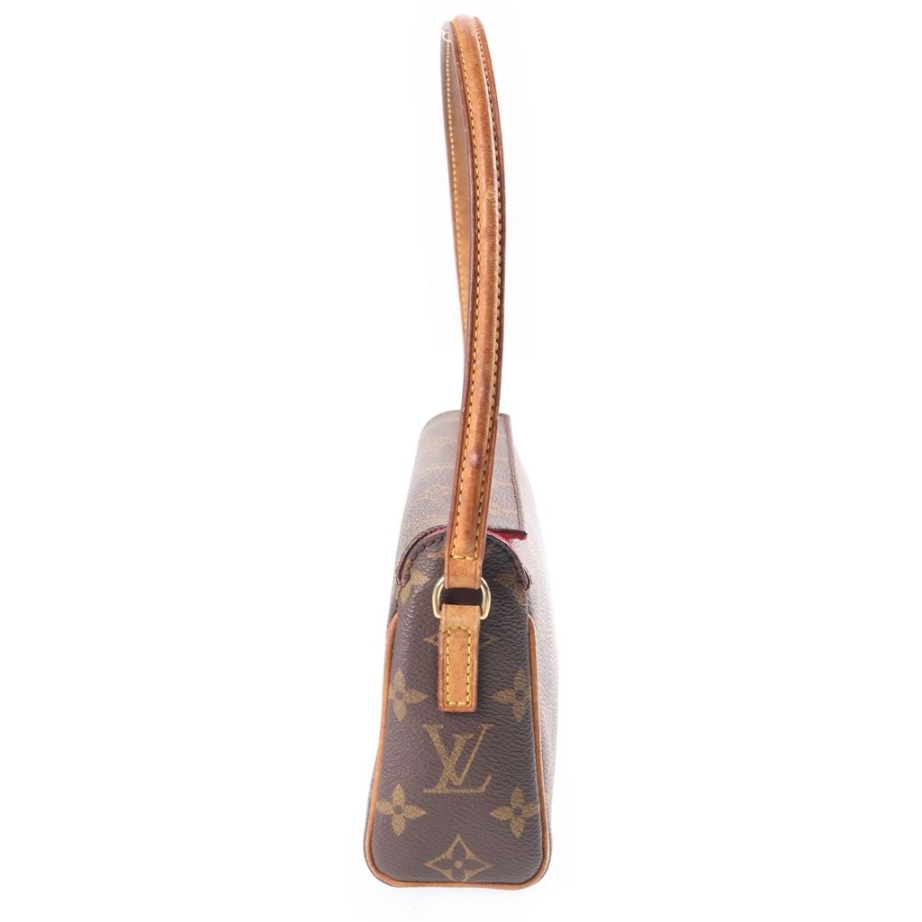 Louis Vuitton Monogram Recital Mini Shoulder Bag Brown Leather Gold — view 3