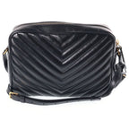 Saint Laurent Lou Fringe Camera Bag Black Leather Gold — view 2