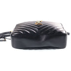 Saint Laurent Lou Fringe Camera Bag Black Leather Gold — view 4