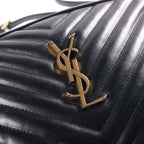 Saint Laurent Lou Fringe Camera Bag Black Leather Gold — view 6