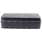 Louis Vuitton Damier Graphite Studio Messenger Shoulder Bag Black Leather Silver — view 4