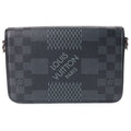 Louis Vuitton Damier Graphite Studio Messenger Shoulder Bag Black Leather Silver