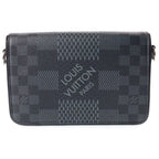 Louis Vuitton Damier Graphite Studio Messenger Shoulder Bag Black Leather Silver