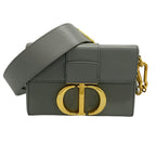 Dior Shoulder Bag Box Gray Leather