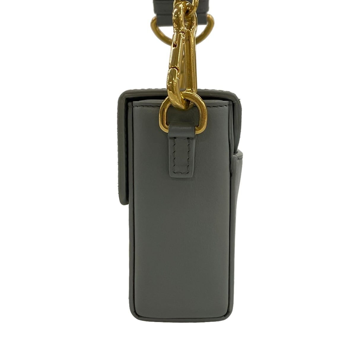 Dior Shoulder Bag Box Gray Leather — view 4