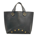 Celine Tote Bag Black Studded Leather