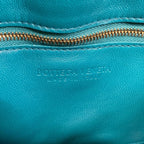 Bottega Veneta Shoulder Bag Padded Cassette Blue Green Lambskin — view 8