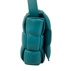 Bottega Veneta Shoulder Bag Padded Cassette Blue Green Lambskin — view 2