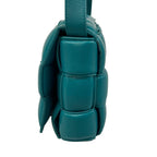 Bottega Veneta Shoulder Bag Padded Cassette Blue Green Lambskin — view 4