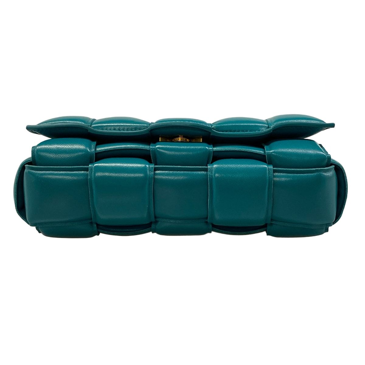 Bottega Veneta Shoulder Bag Padded Cassette Blue Green Lambskin — view 5