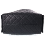 Chanel 25 Medium Black Caviar Leather Gold — view 4