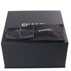 Chanel 25 Medium Black Caviar Leather Gold — view 8