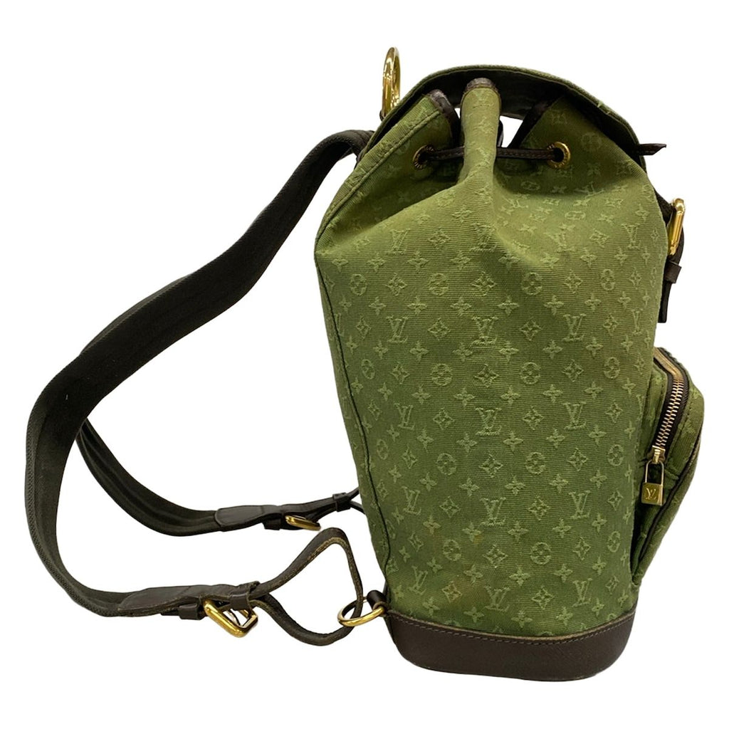Louis Vuitton Backpack Monogram Mini Montsouris Khaki Leather — view 2