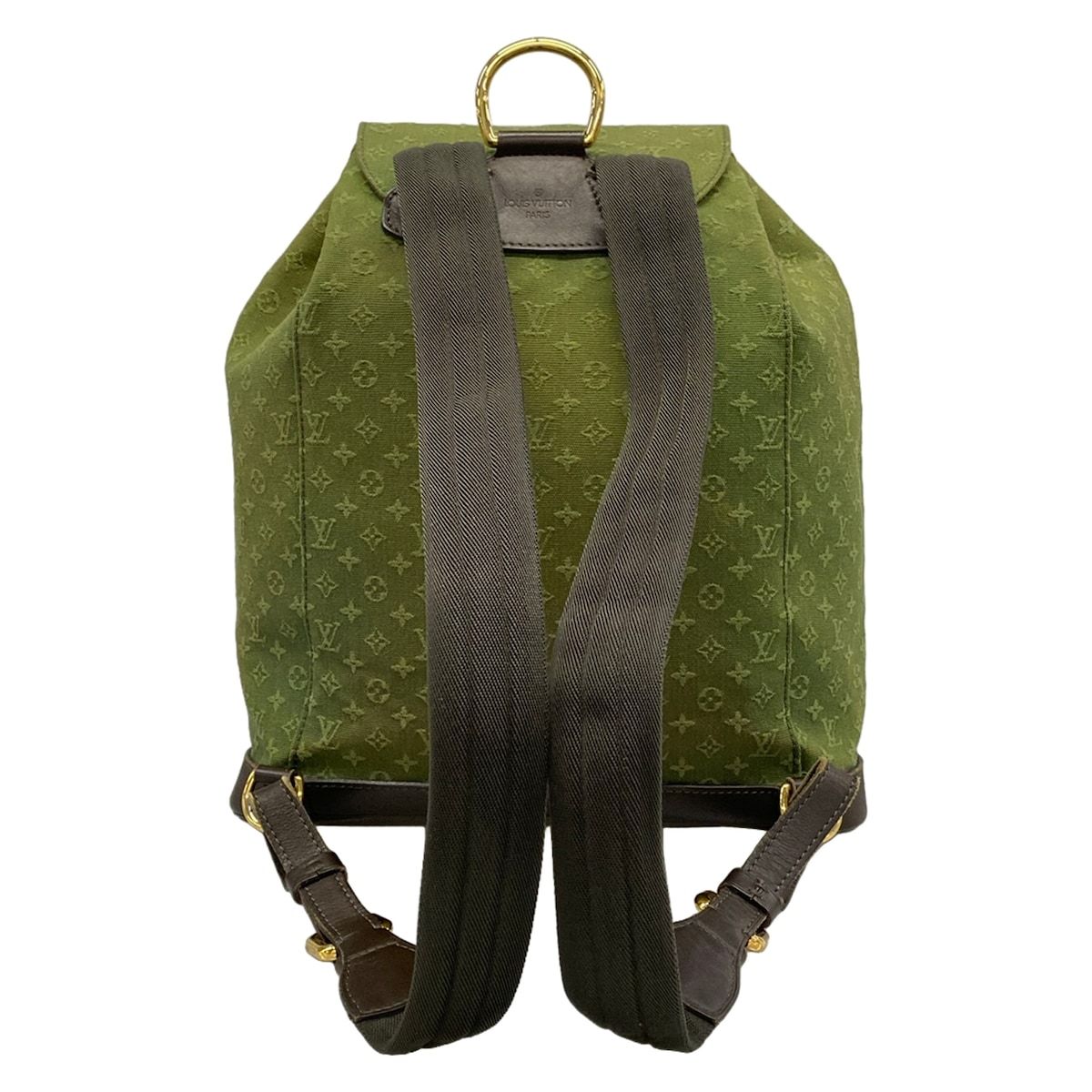 Louis Vuitton Backpack Monogram Mini Montsouris Khaki Leather — view 3