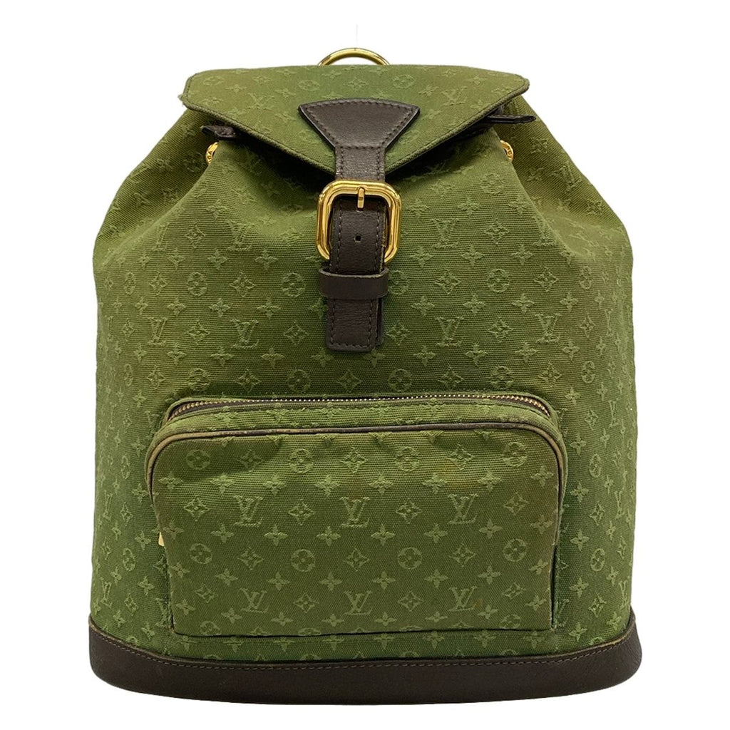 Louis Vuitton Backpack Monogram Mini Montsouris Khaki Leather